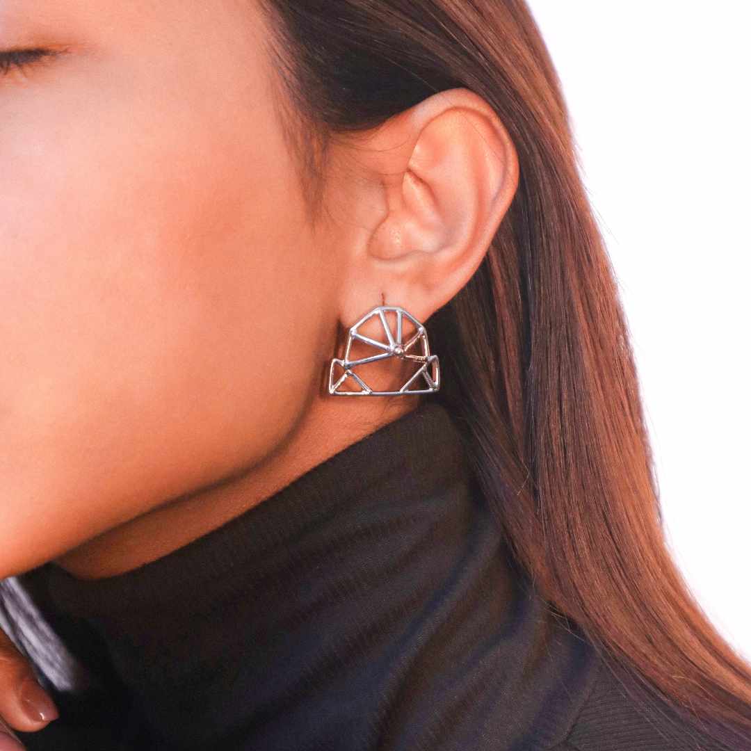 Origami Studs Silver - House of Pehr