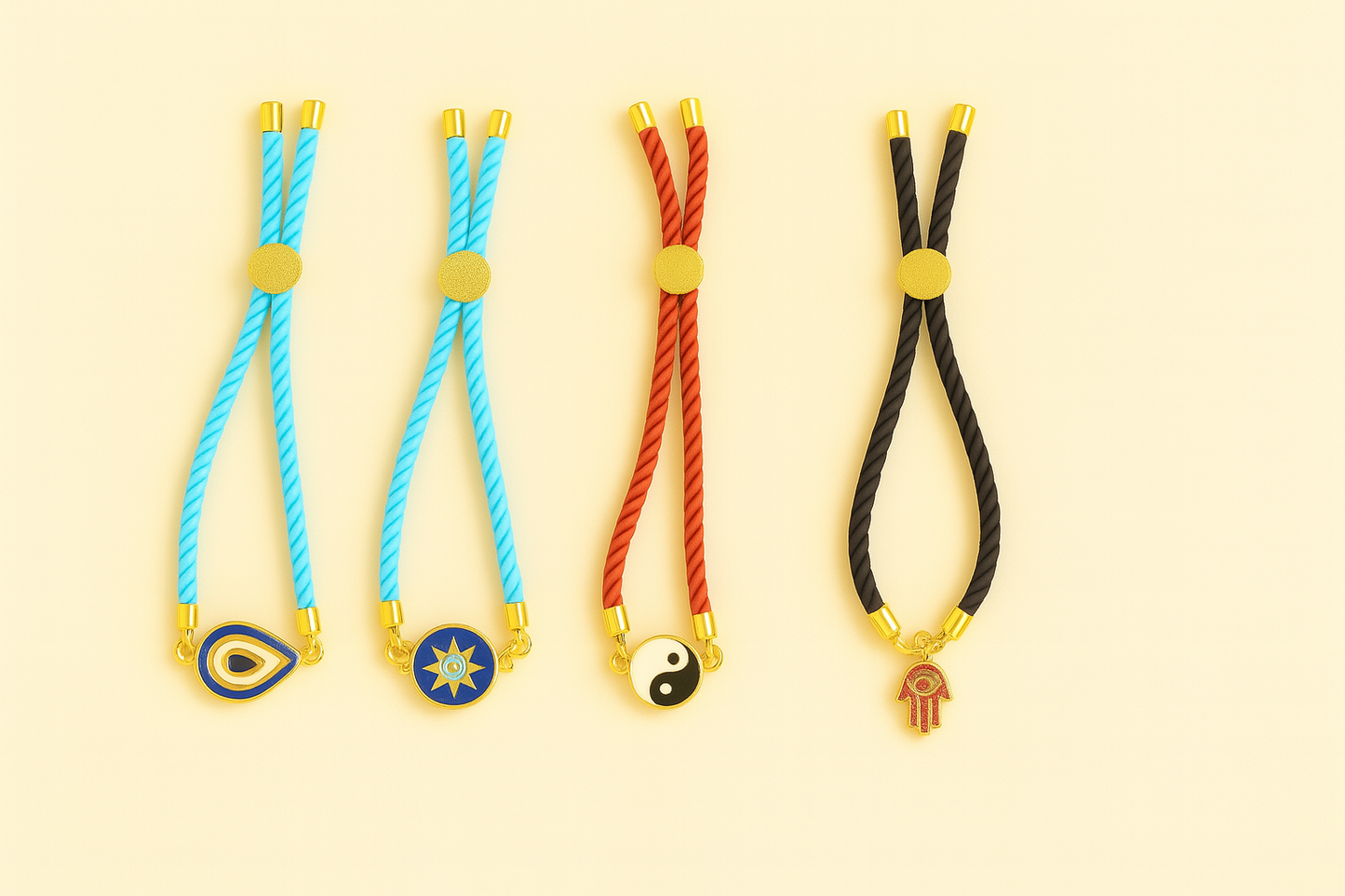 Charm Rakhi Bracelet (Set of 4)