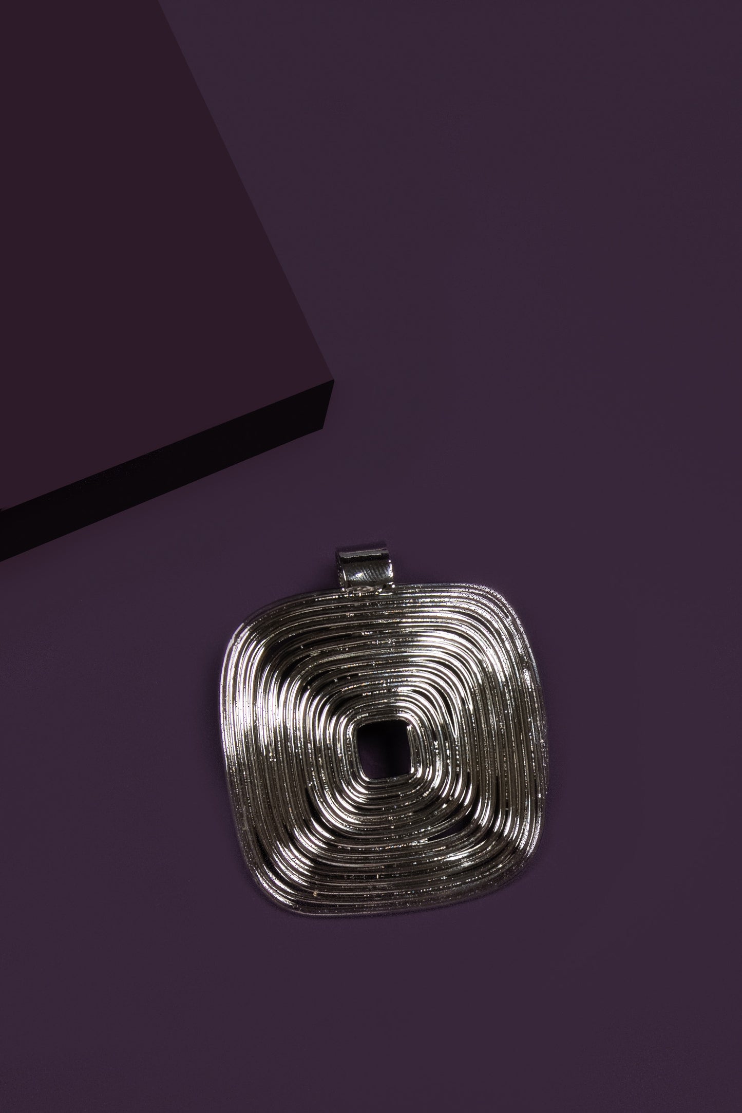 Silver Trilogy Square Pendant - Pehr Adorning Time