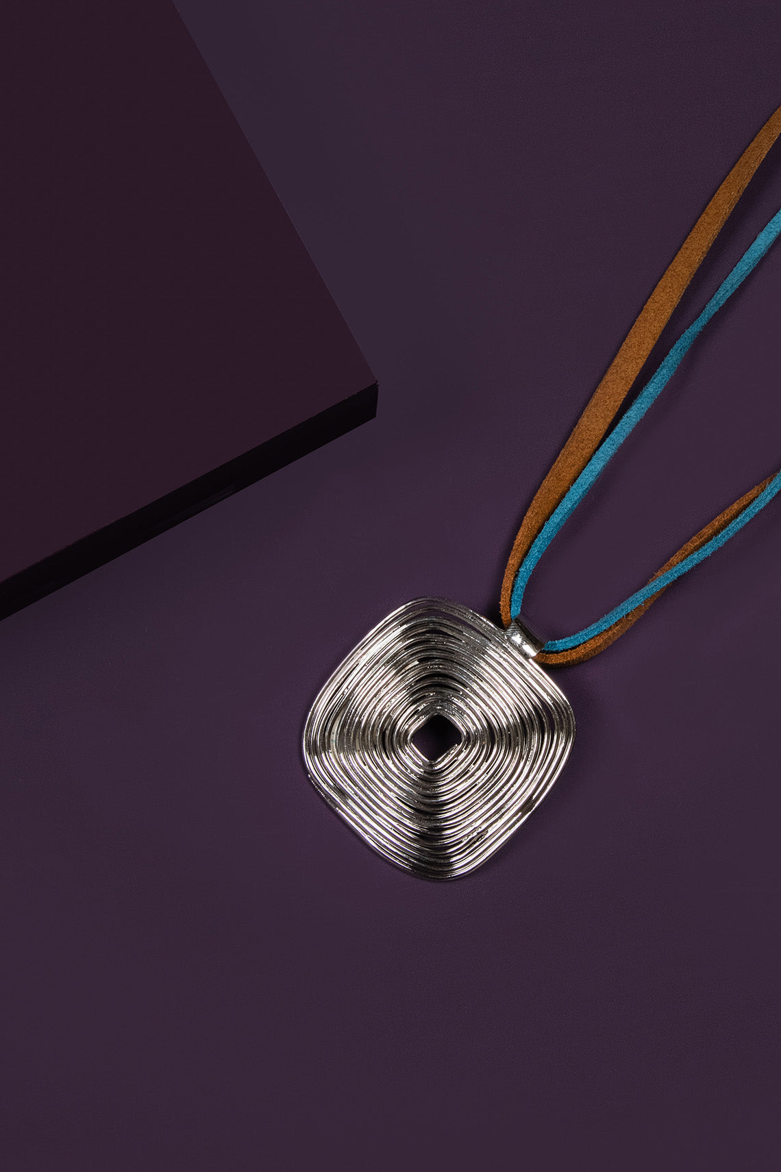 Silver Trilogy Square Pendant - Pehr Adorning Time