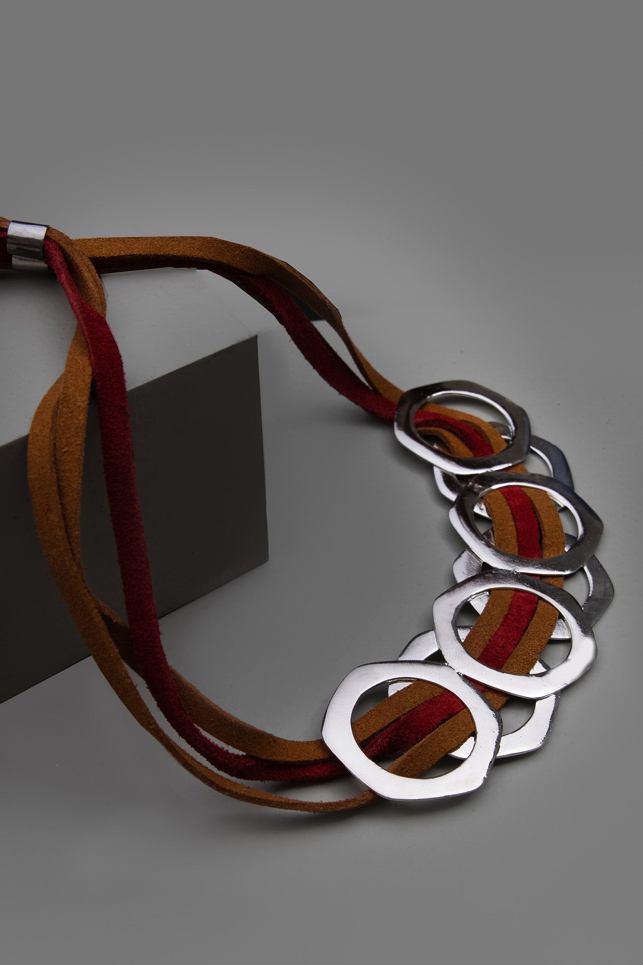 Pehr Sienna Necklace - Brown & Red - Pehr Adorning Time