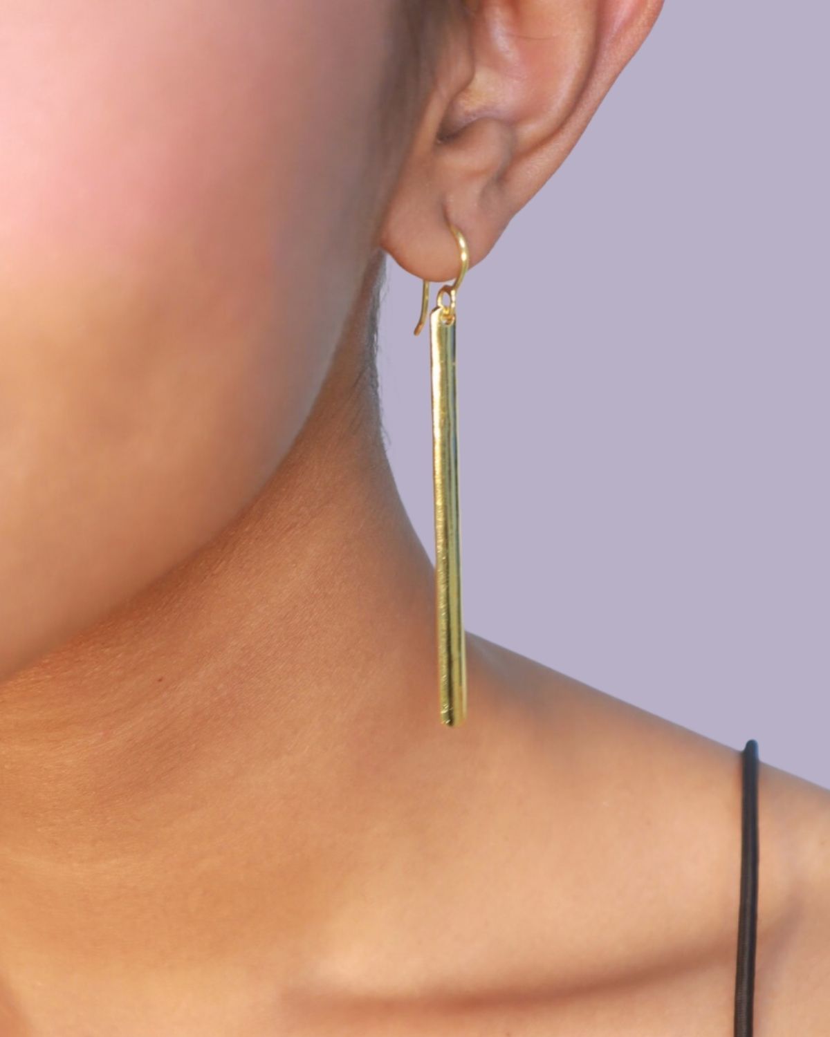 Pehr Drop Earrings Golden - Pehr Adorning Time