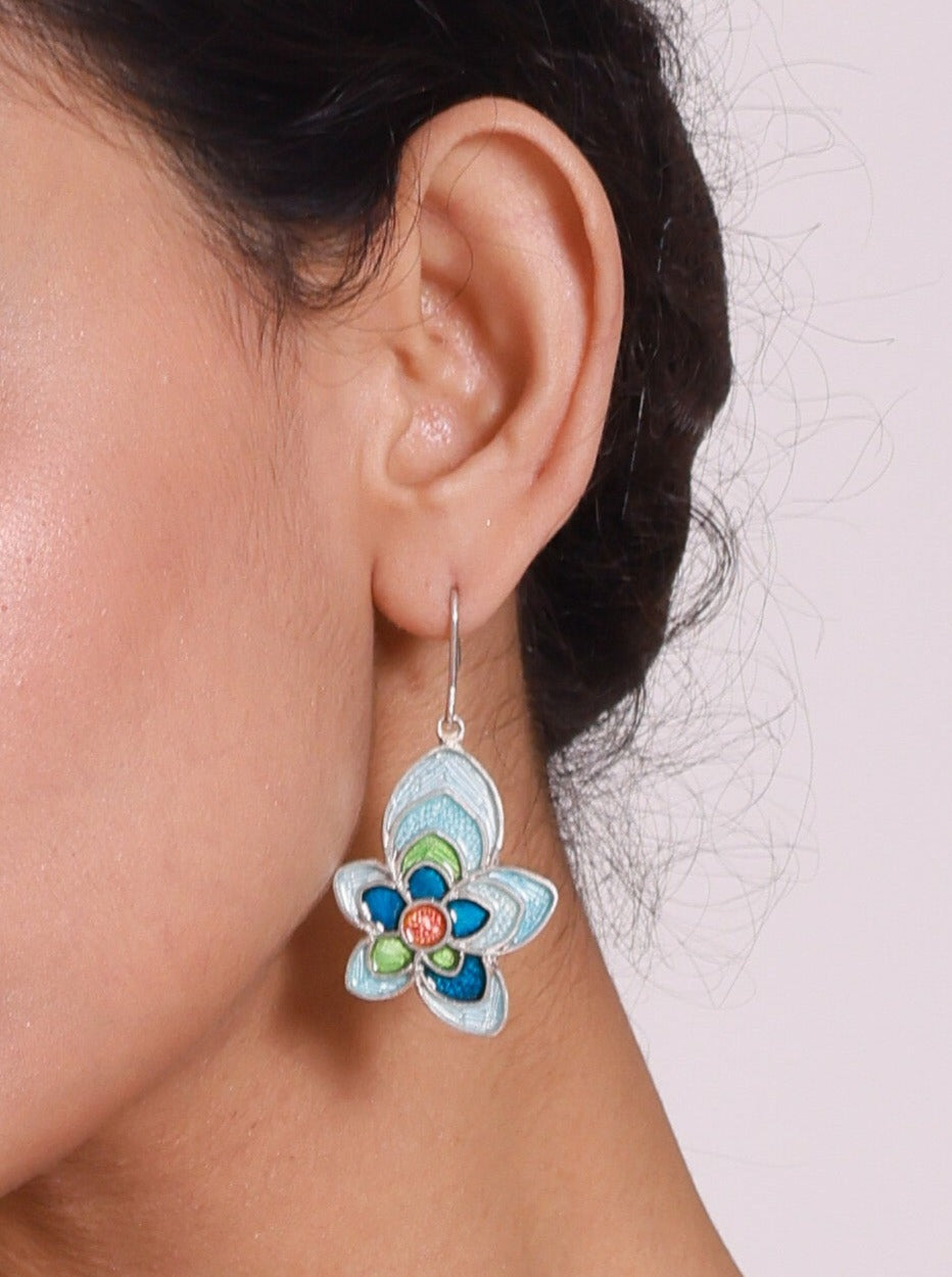 Flower Silver Earrings | Pehr flower Earrings | Pehr Silver