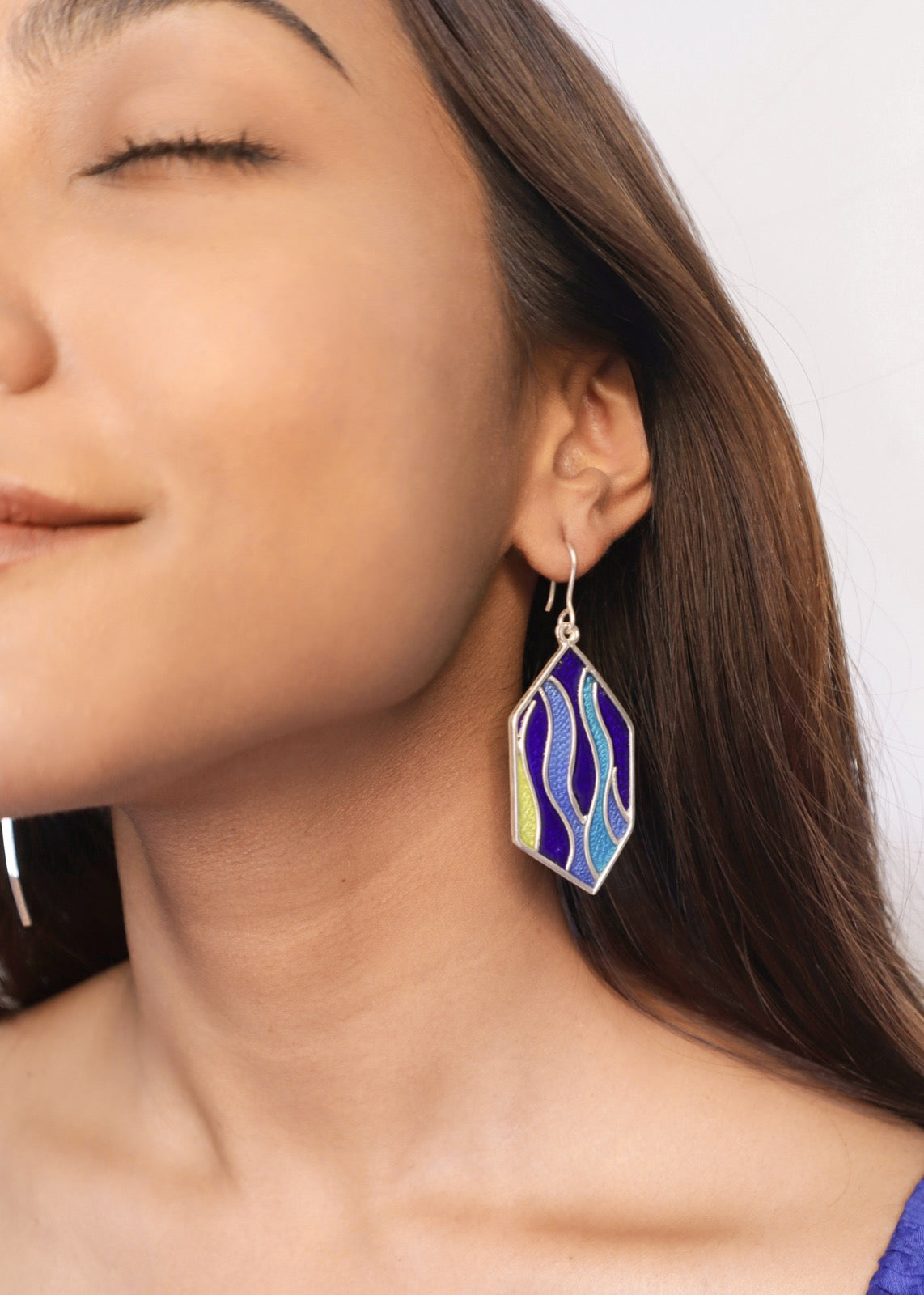 Aquamarine Silver Earrings | Pehr Aquamarine Earrings | House of Pehr