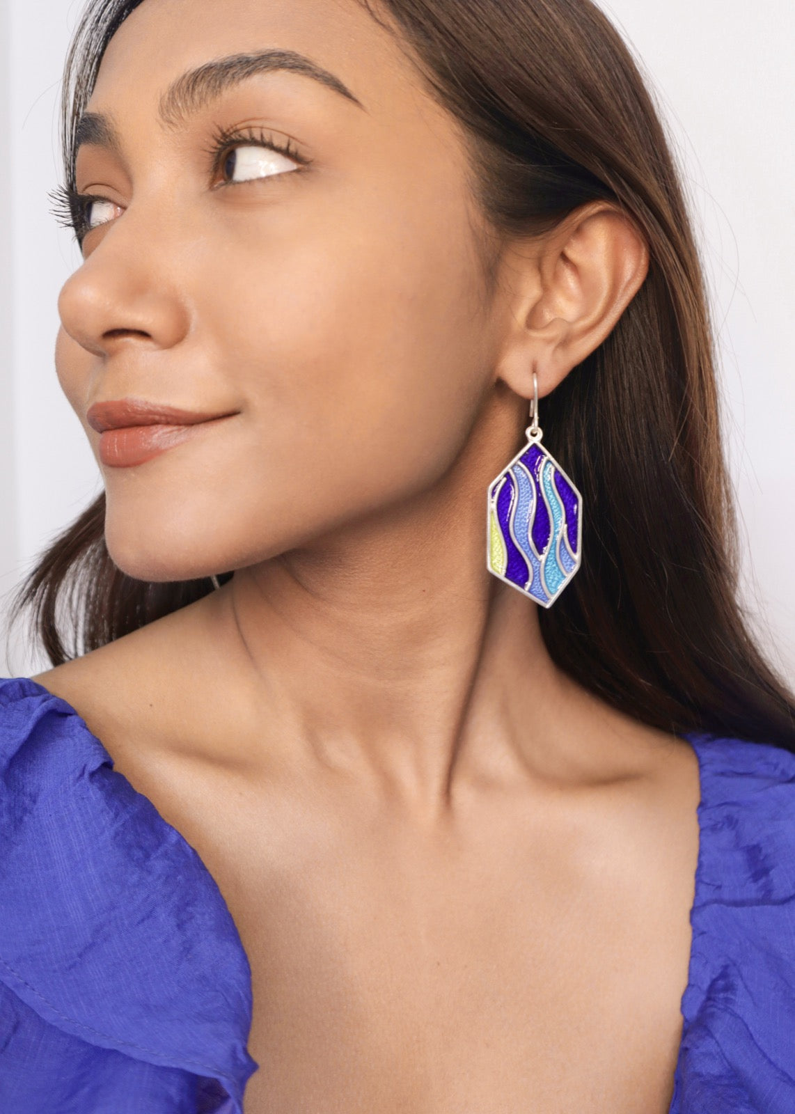 Aquamarine Silver Earrings | Pehr Aquamarine Earrings | House of Pehr