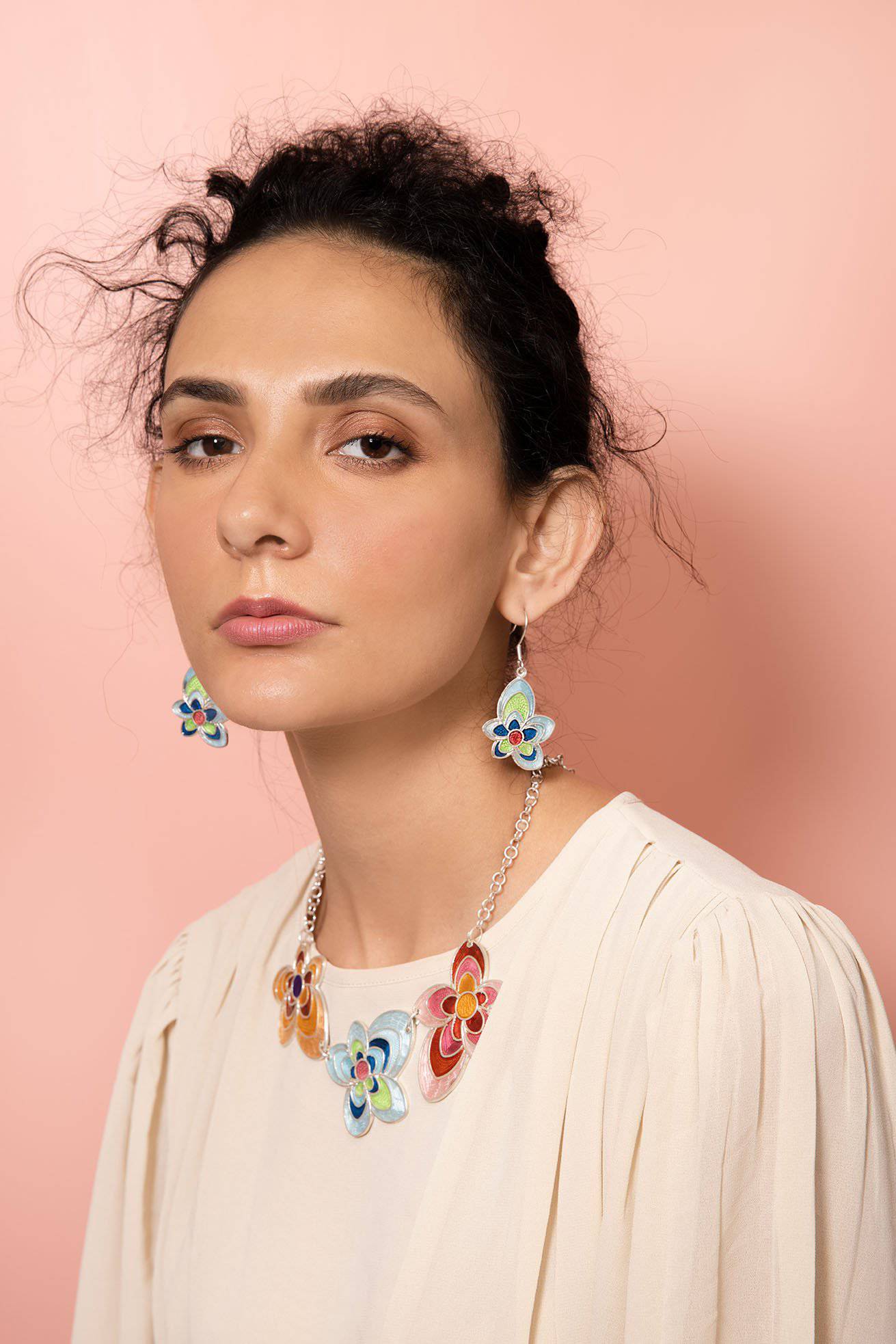 Flower Silver Earrings | Pehr flower Earrings | Pehr Silver