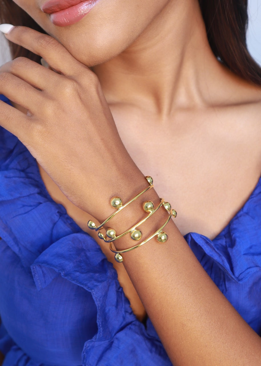 Pehr Zeus Bracelet gold - Pehr Adorning Time