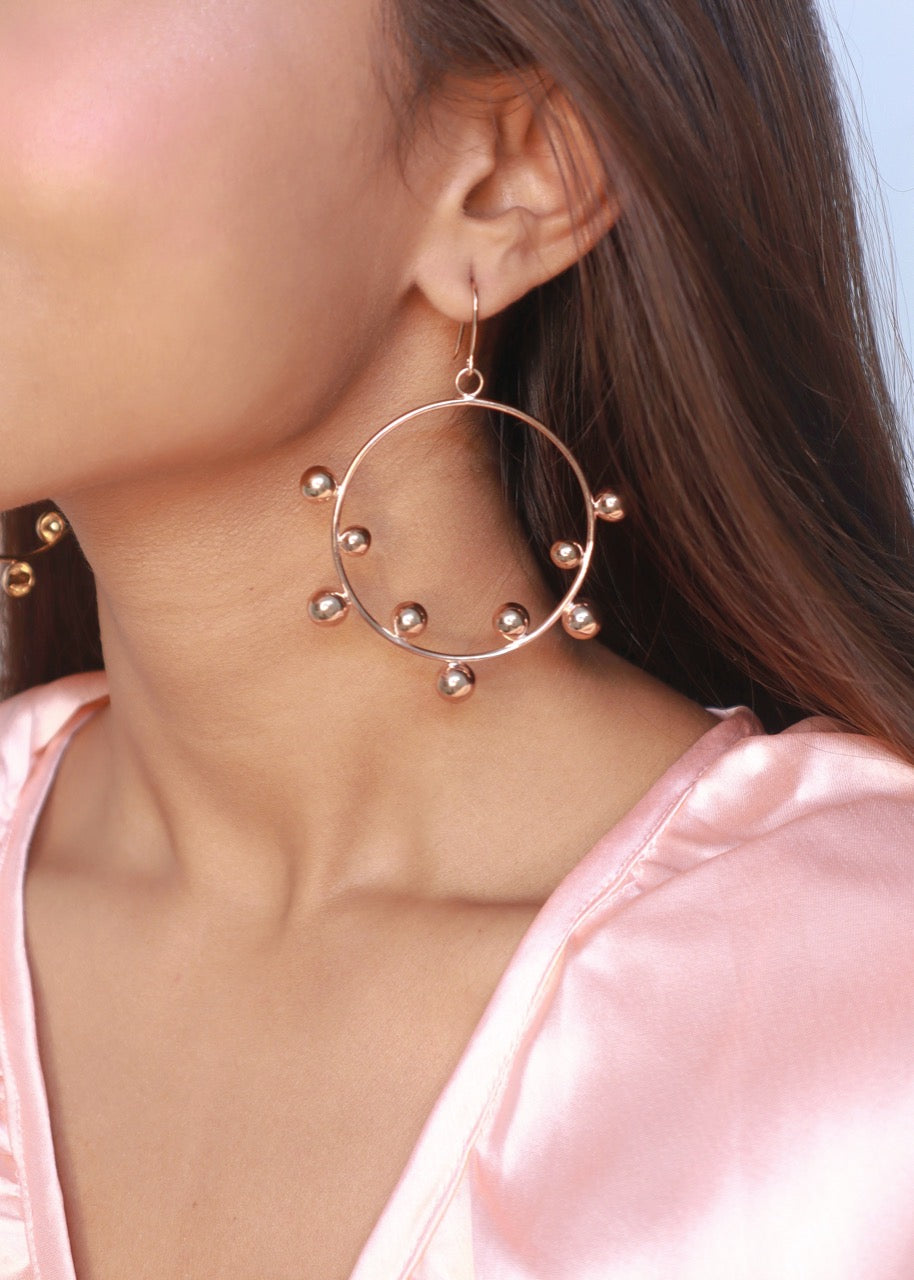 Pehr Zeus Rose Gold Hoops - Pehr Adorning Time