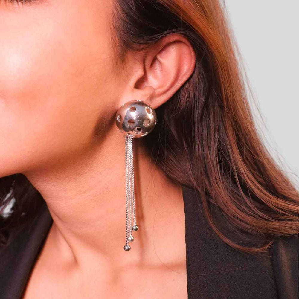 Galaxy Earrings Silver - House of Pehr - Image 5