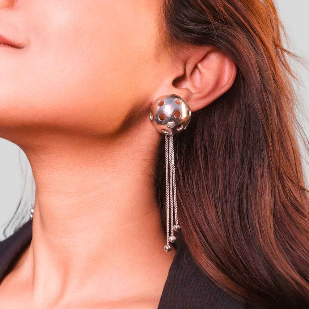 Galaxy Earrings Silver - House of Pehr - Image 6
