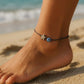 Silver - Evil Eye Thread Anklet Cum Bracelet