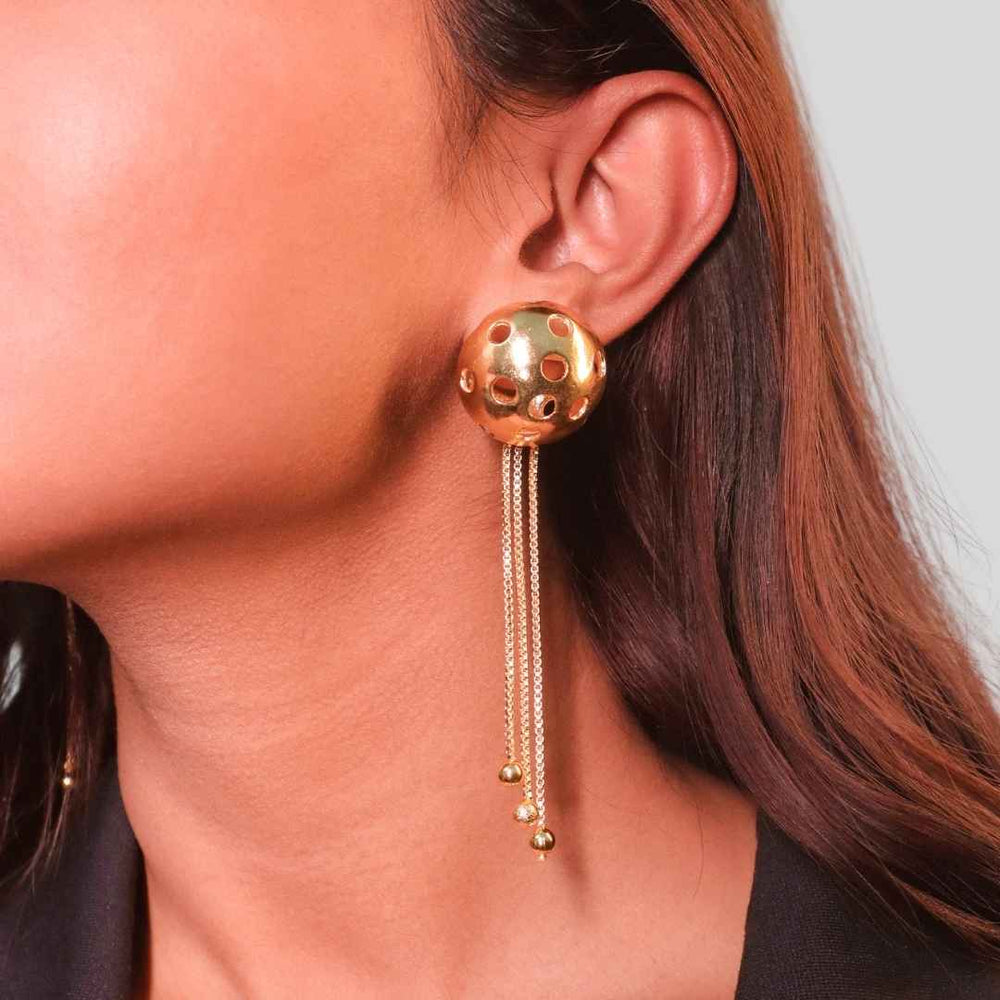 Galaxy Earrings Gold - House of Pehr - Image 7