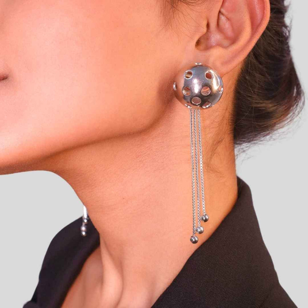 Galaxy Earrings Silver - House of Pehr - Image 8