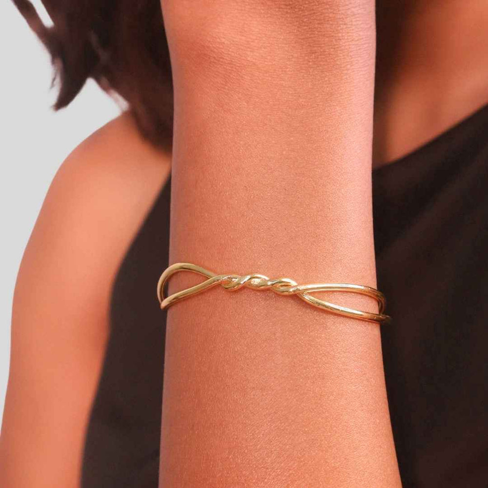 Knotted Bangle Gold - House of Pehr - Image 10