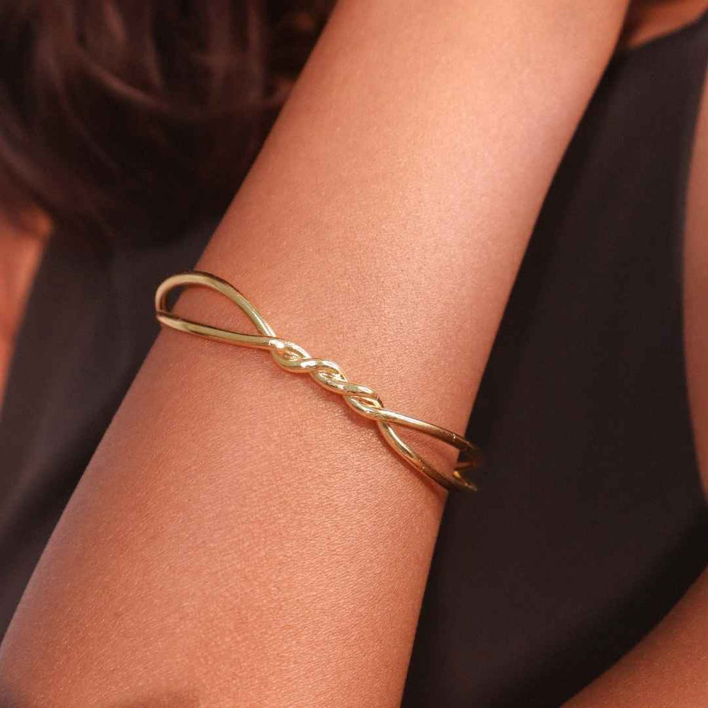 Knotted Bangle Gold - House of Pehr - Image 4