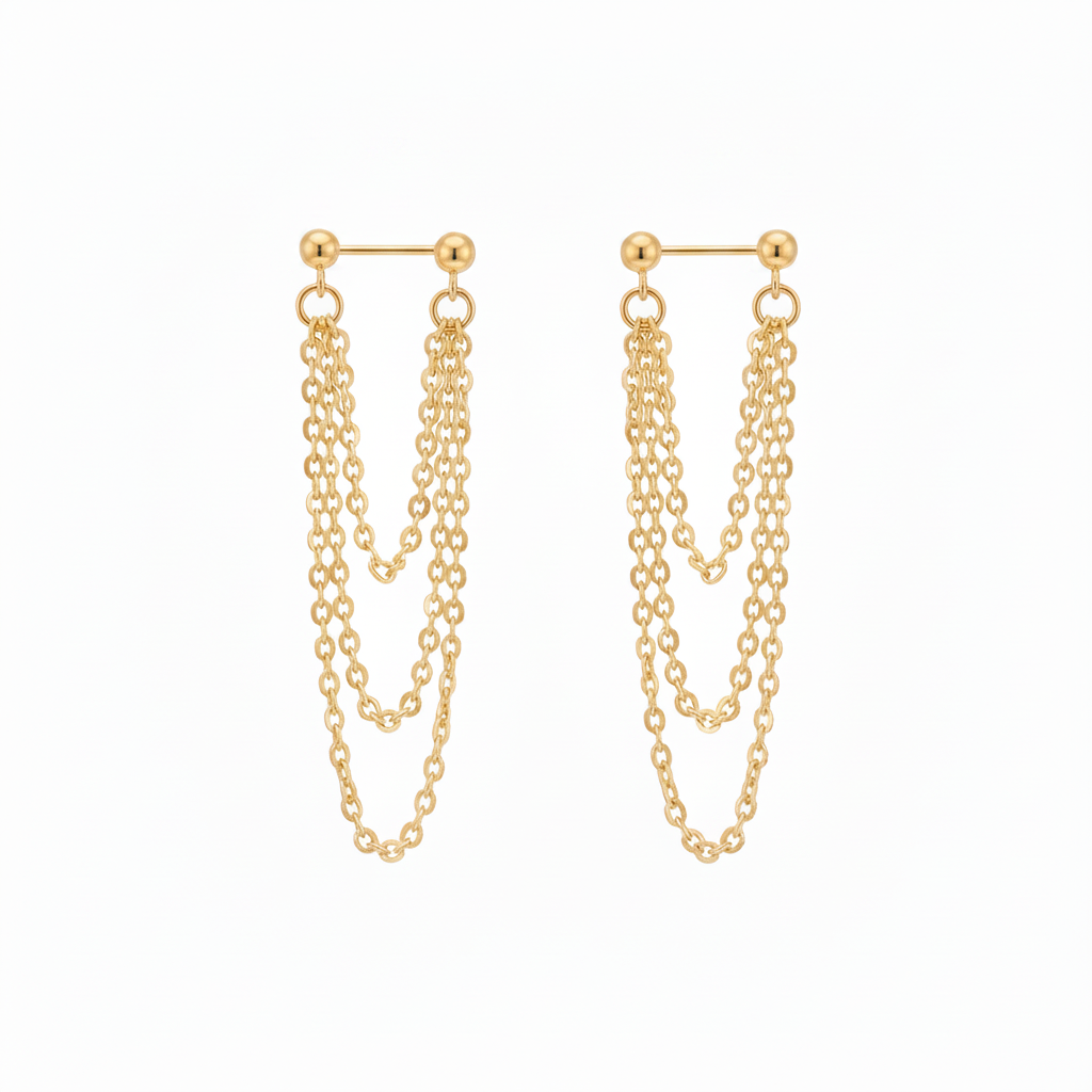 Drape Chain Earrings - House of Pehr 