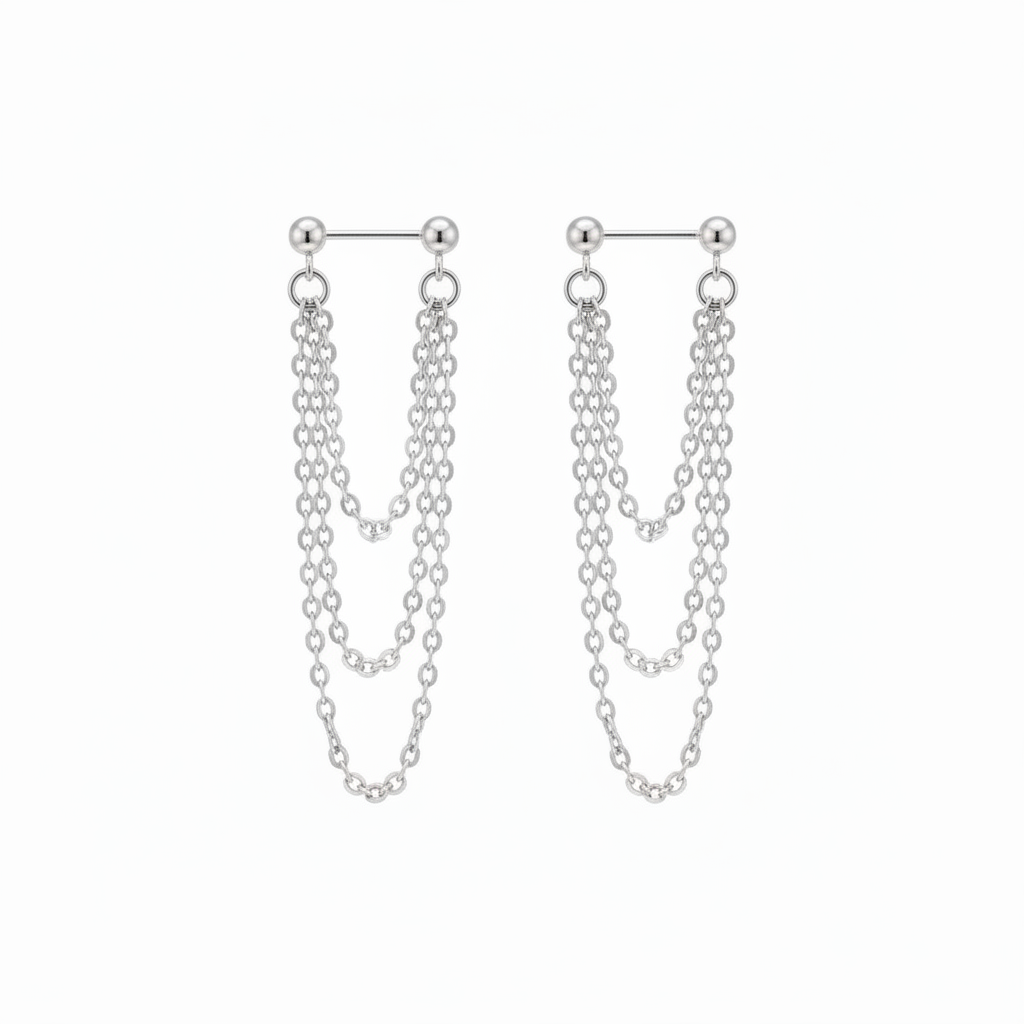 Drape Chain Earrings