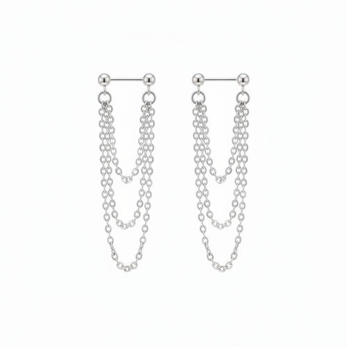 Drape Chain Earrings