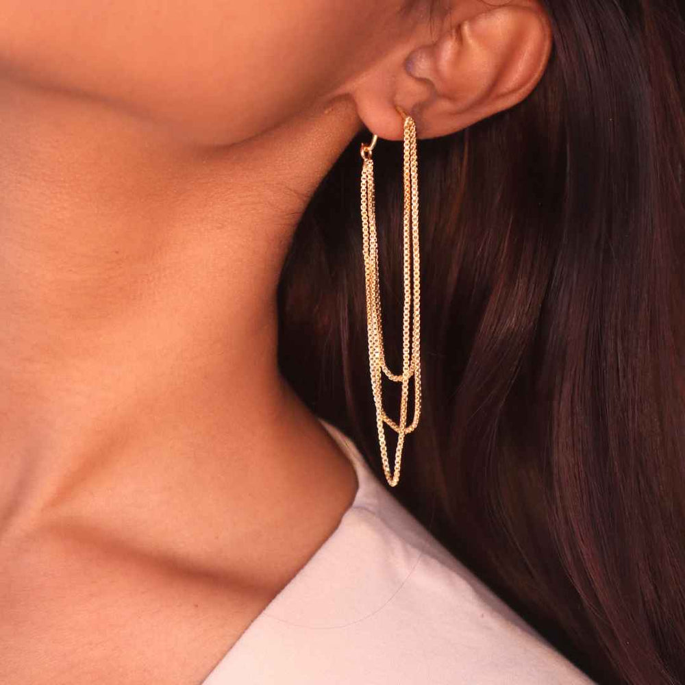 Sway Earrings Gold-House of Pehr - Image 2