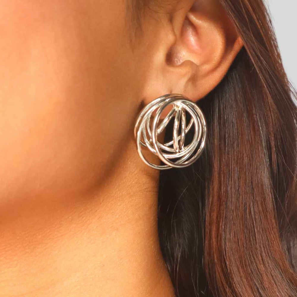 Swirl Earrings Silver Mini -House of Pehr - Image 8