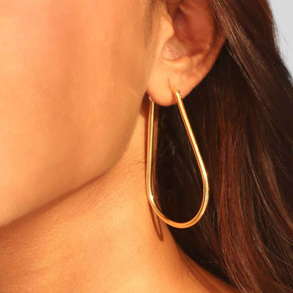 Raindrop Earrings Gold | House of Pehr - Image 10