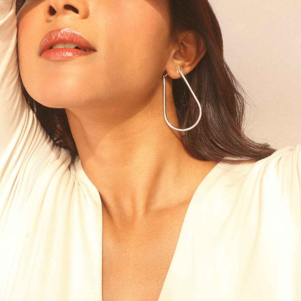 Raindrop Earrings Silver | House of Pehr - Image 12