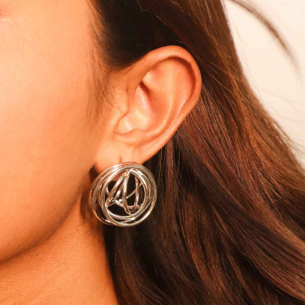 Swirl Earrings Silver Mini - House of Pehr - Image 17