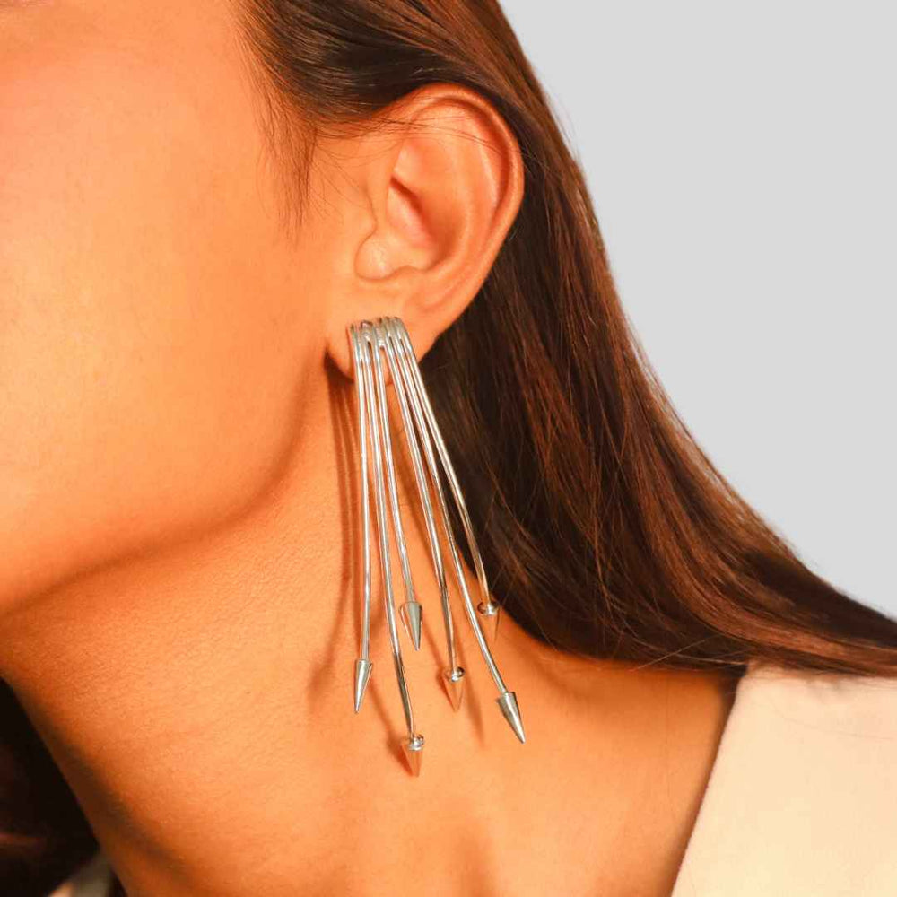 Warrior Earrings Silver | House of Pehr - Image 1