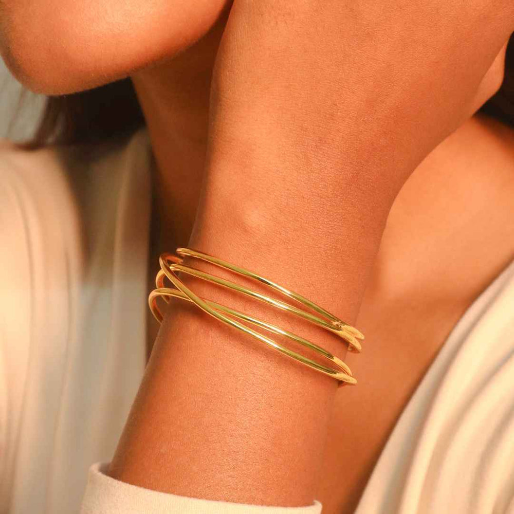 Mesh Bangle Gold - House of Pehr - Image 2