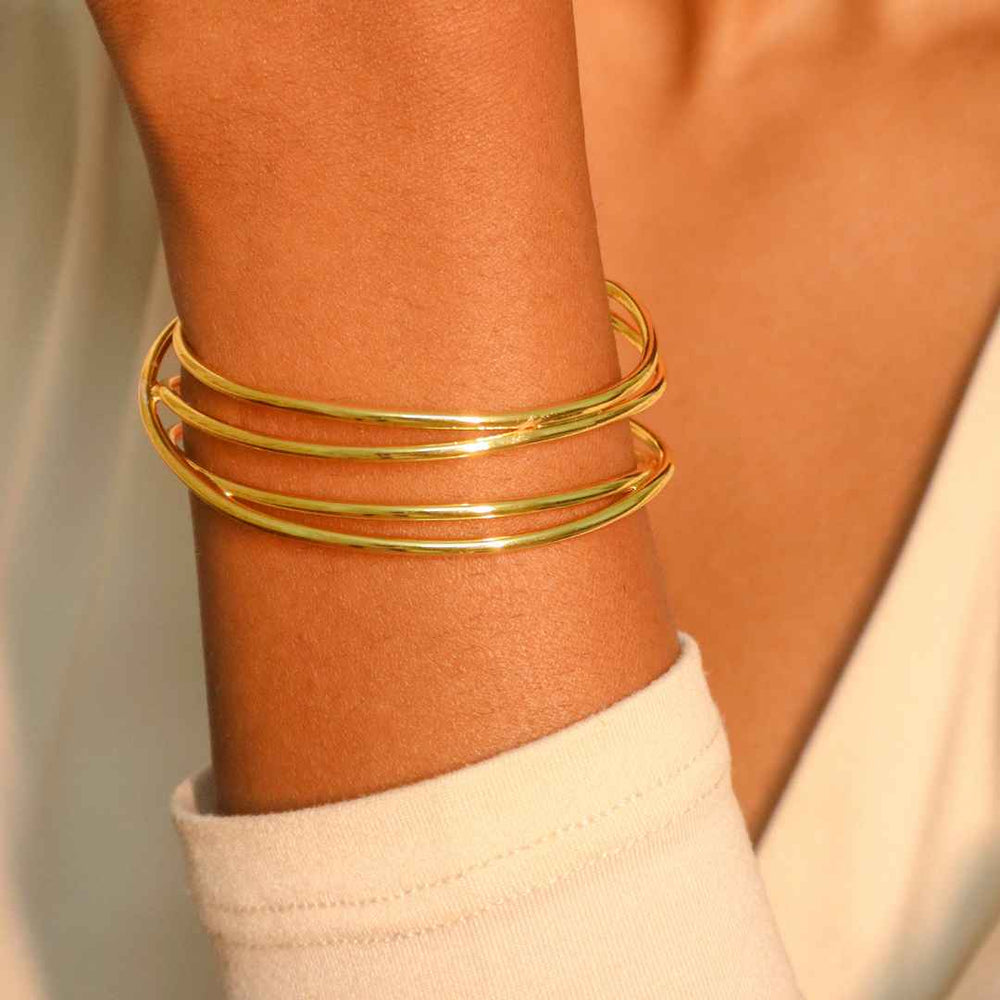 Mesh Bangle Gold - House of Pehr - Image 6