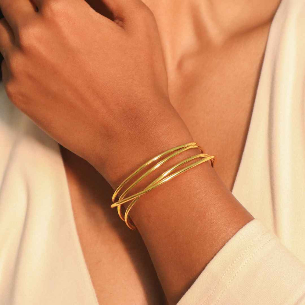 Mesh Bangle Gold - House of Pehr - Image 9