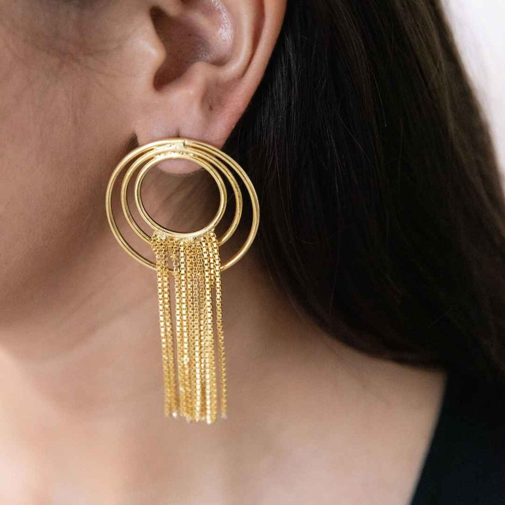 Spiral Chain Earrings - House of Pehr - Image 7