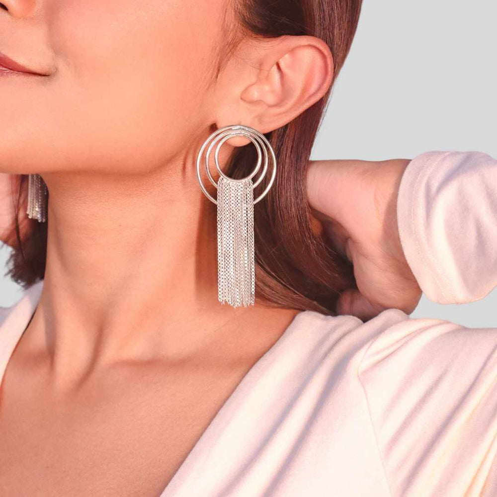 Spiral Chain Earrings - House of Pehr - Image 5