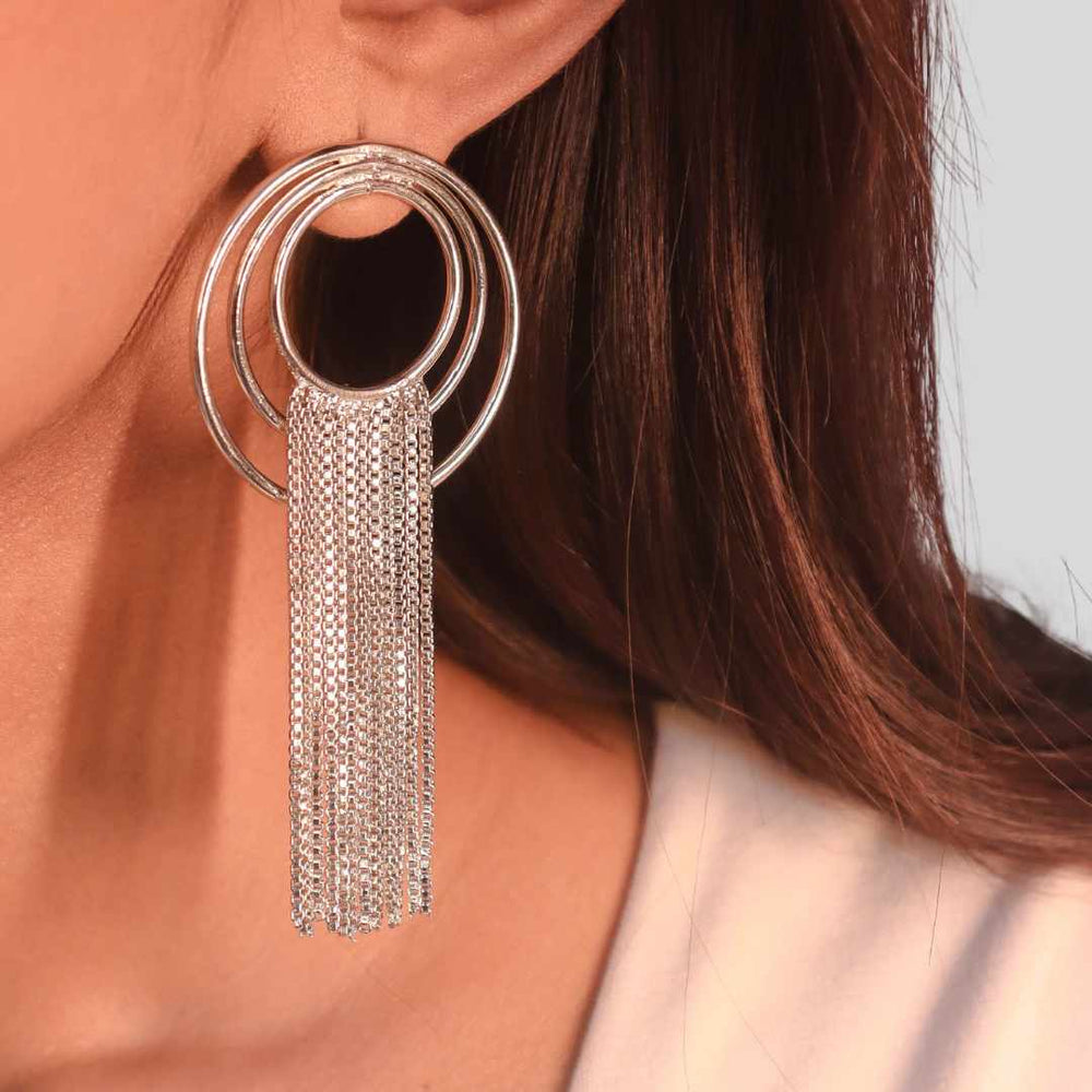 Spiral Chain Earrings - House of Pehr - Image 3