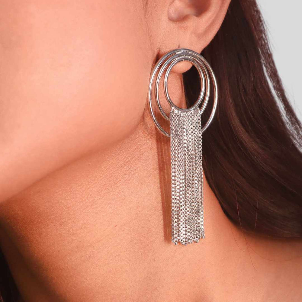 Spiral Chain Earrings - House of Pehr - Image 4