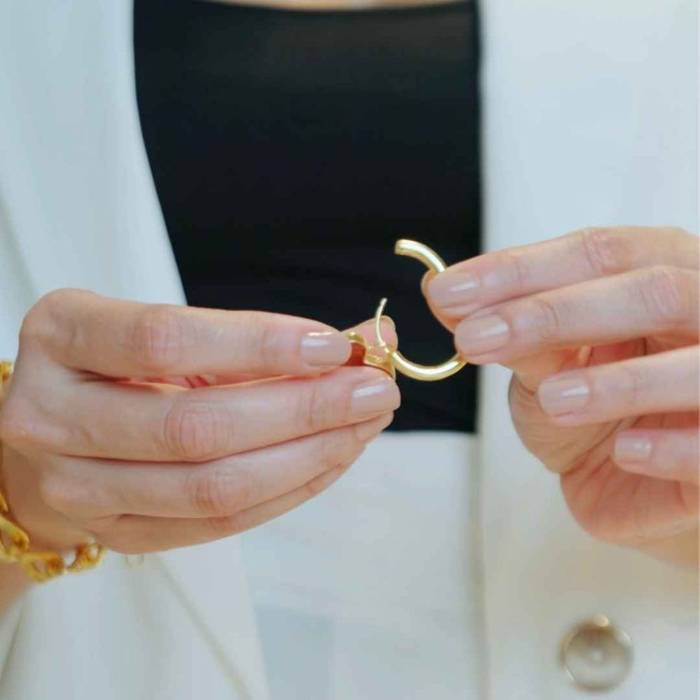Heart Charm Hoops - House of Pehr - Image 10