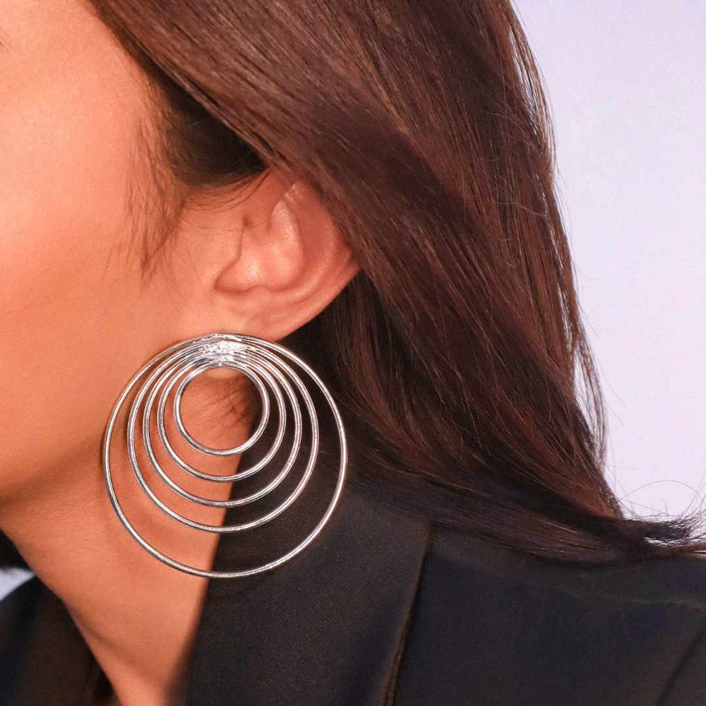 Circle of Life Studs Silver - House of Pehr - Image 3