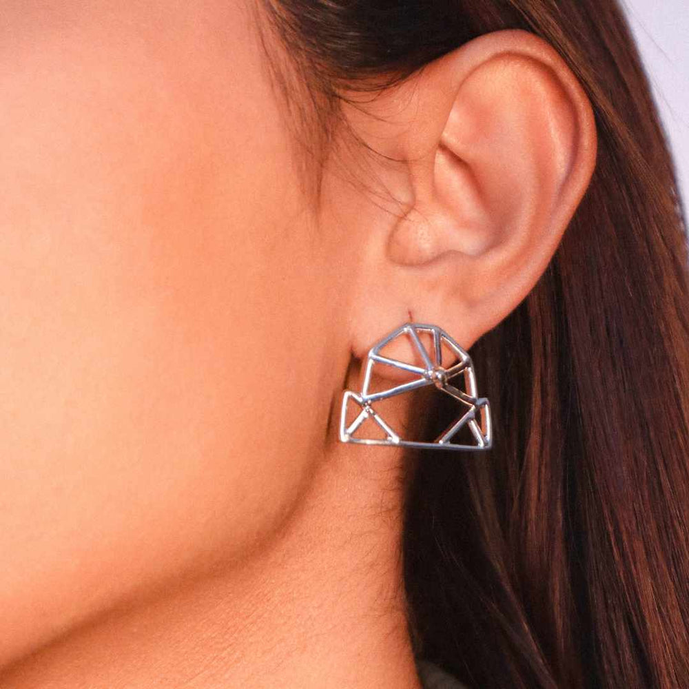 Origami Studs Silver - House of Pehr - Image 4