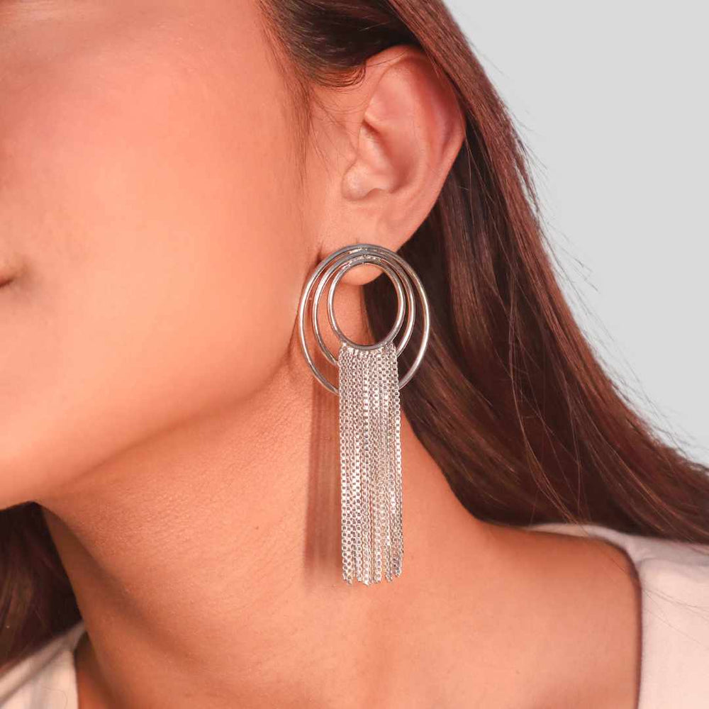 Spiral Chain Earrings - House of Pehr - Image 6