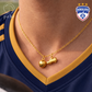 Football Necklace Gold 