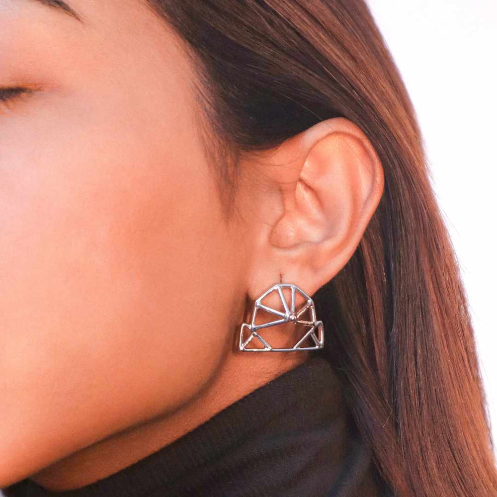 Origami Studs Silver - House of Pehr - Image 2