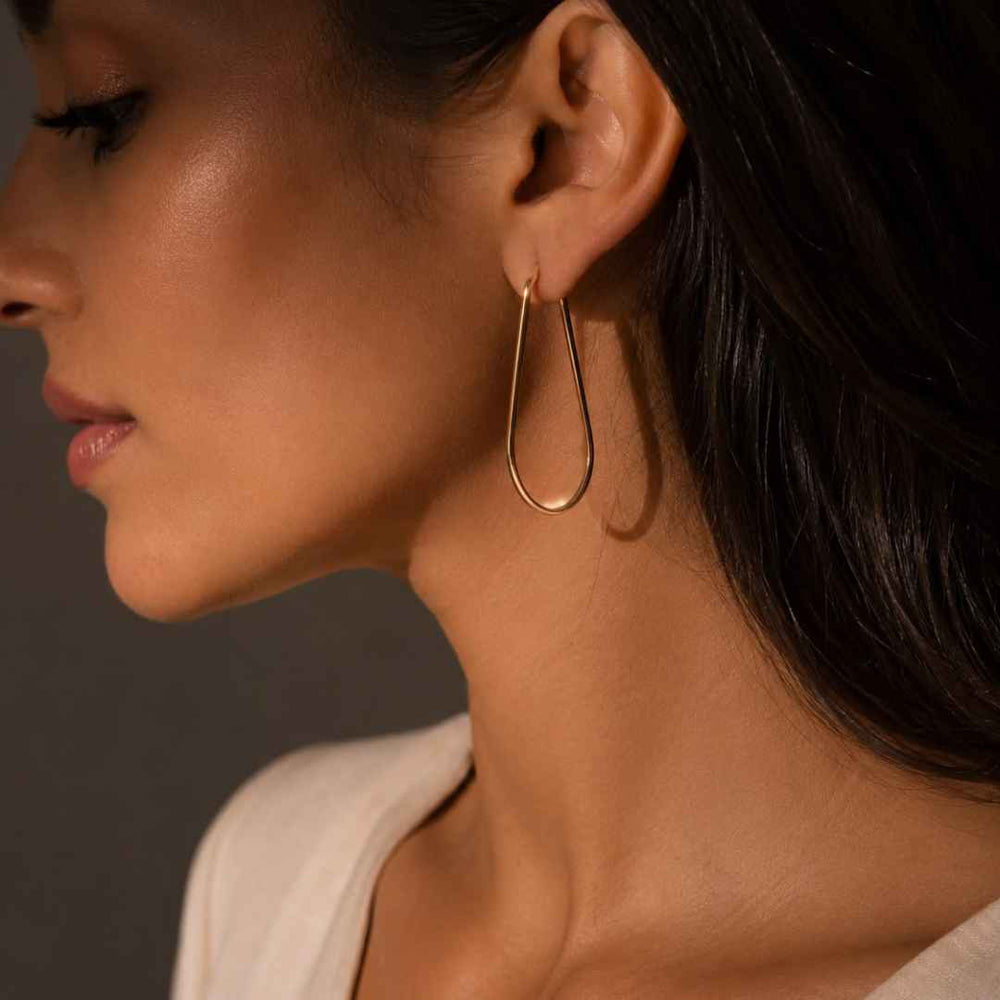 Raindrop Earrings Golden | House of Pehr - Image 1