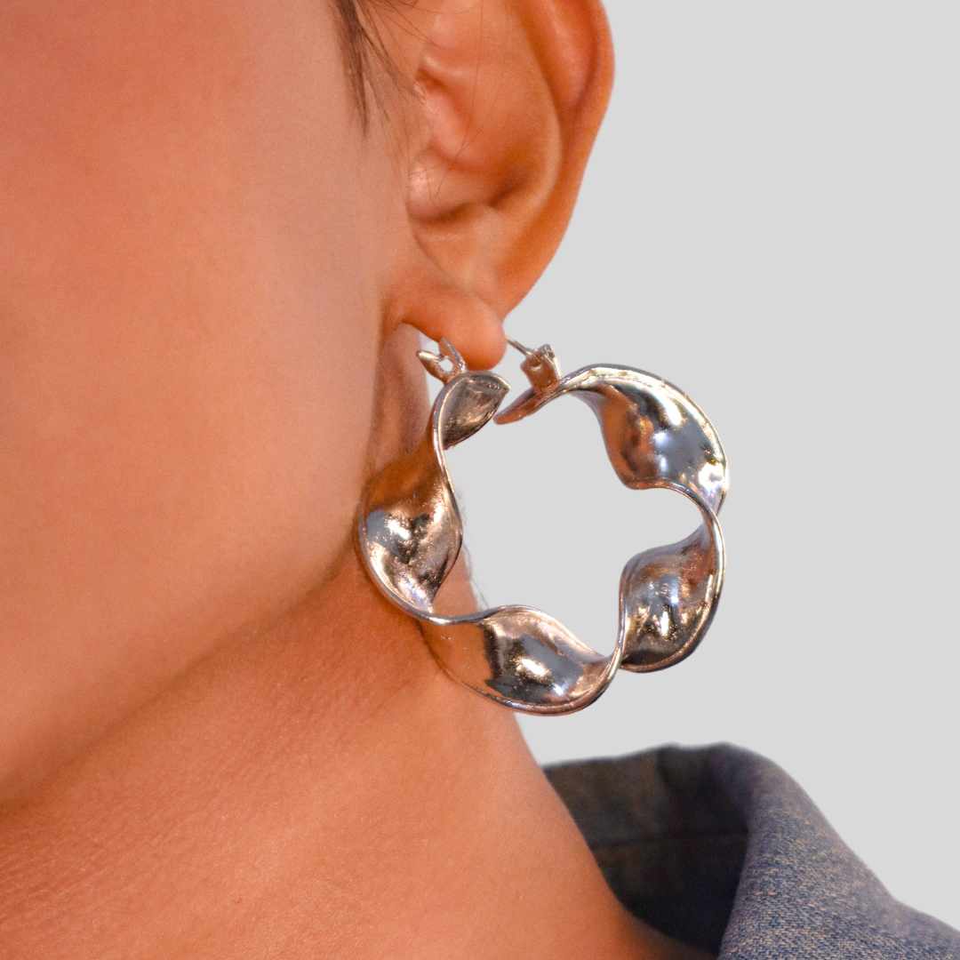Curled Hoops Silver - House of Pehr