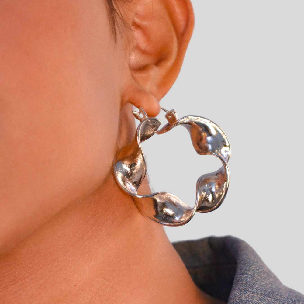 Curled Hoops Silver - House of Pehr - Image 9