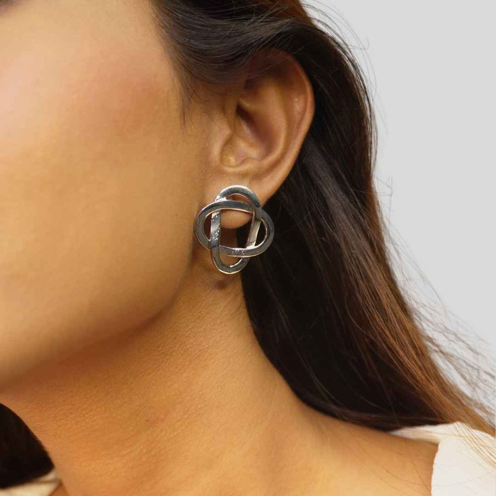 Knotted Studs Silver - House of Pehr - Image 11