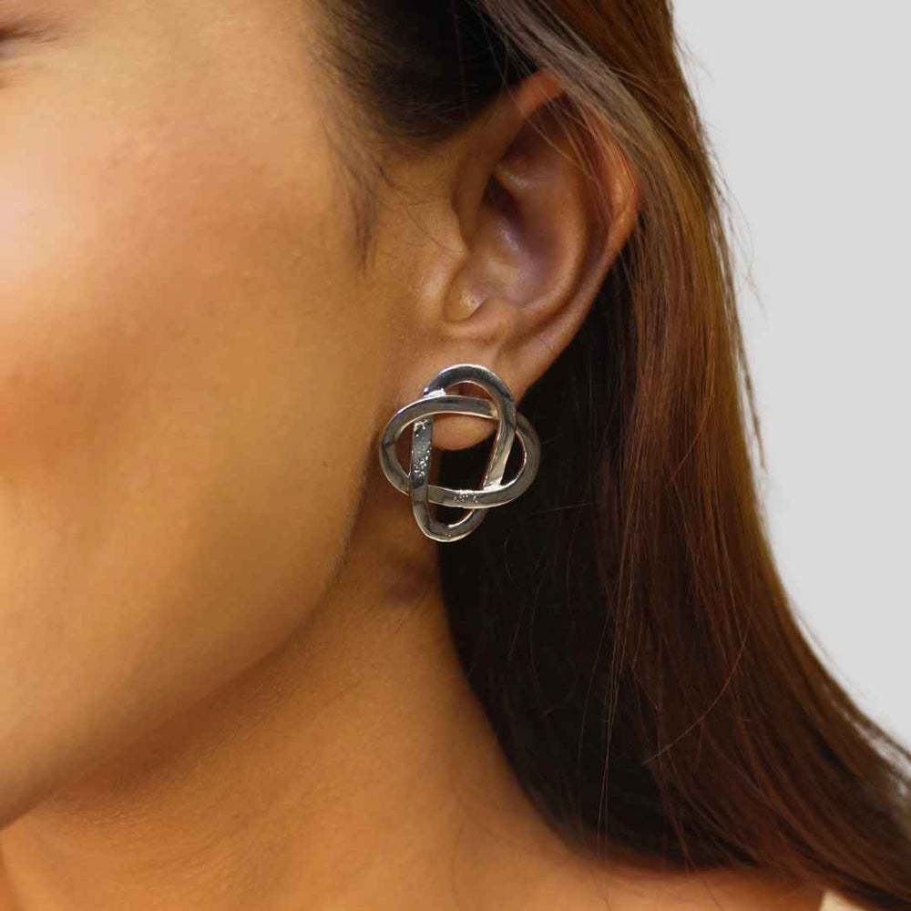 Knotted Studs Silver - House of Pehr - Image 12