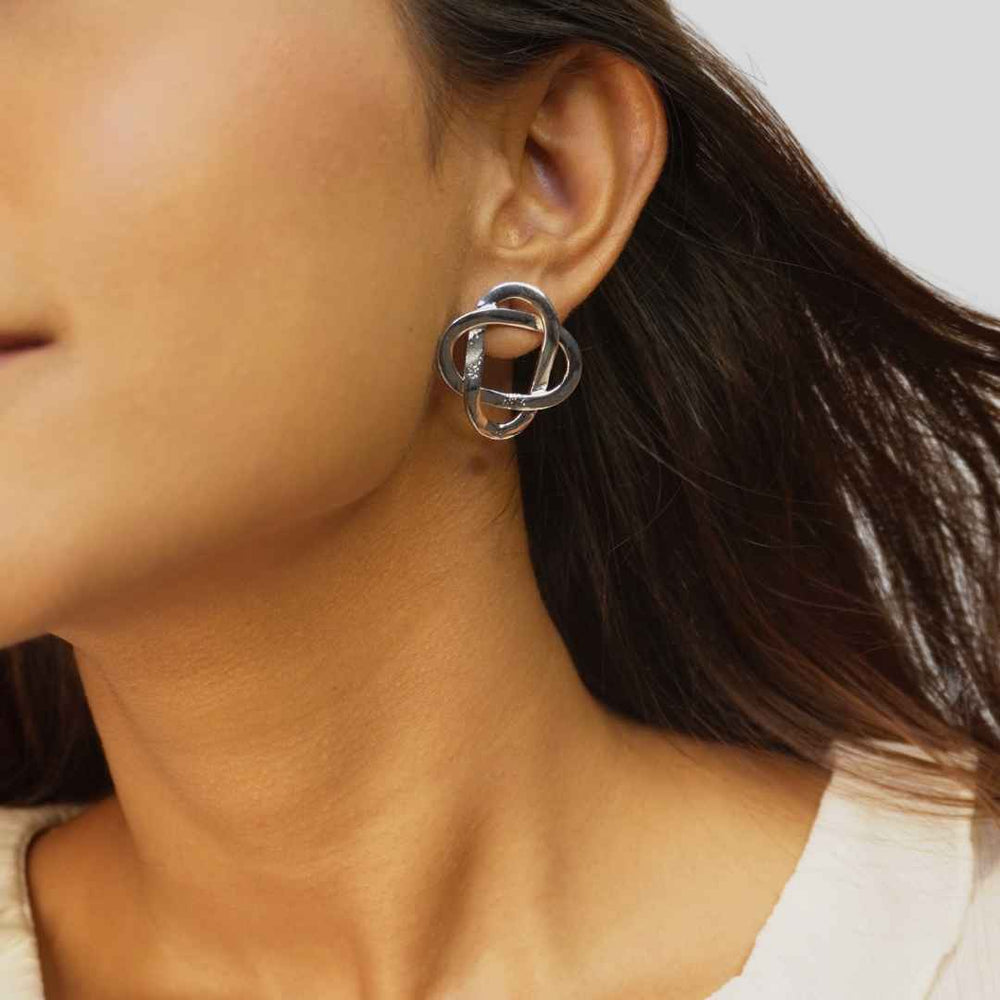 Knotted Studs Silver - House of Pehr - Image 13
