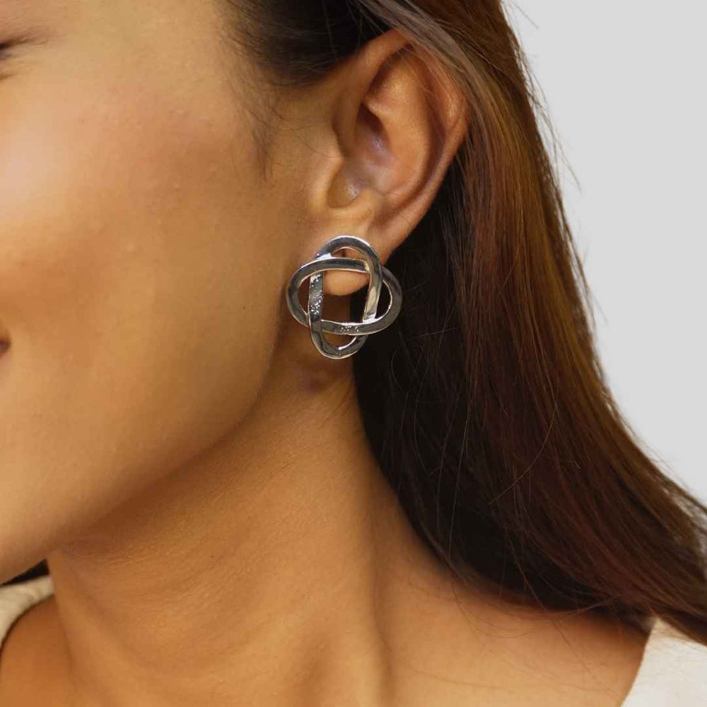 Knotted Studs Silver - House of Pehr - Image 14