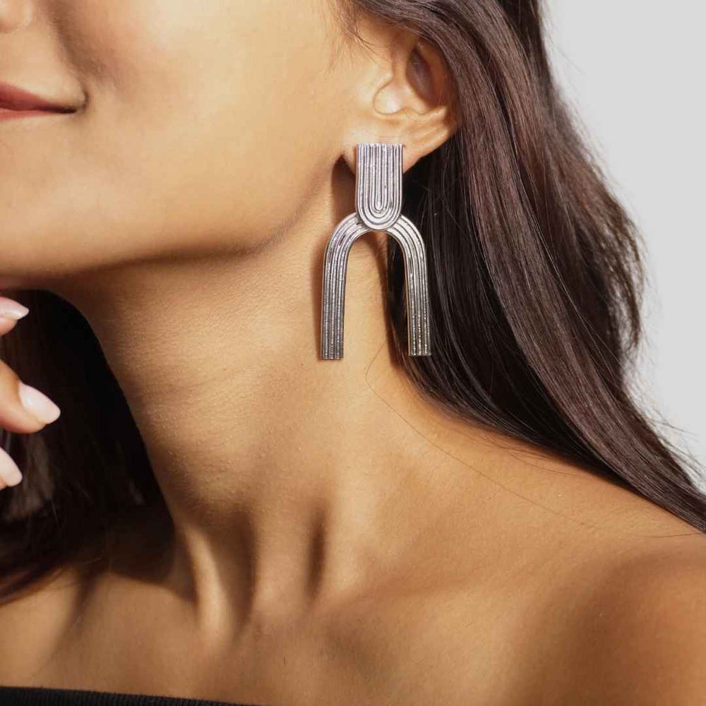 Moonlit Earrings Silver - House of Pehr - Image 5