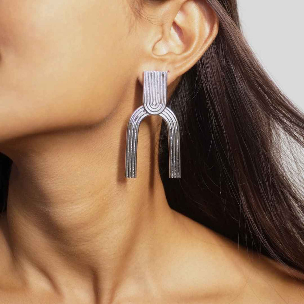 Moonlit Earrings Silver - House of Pehr - Image 6